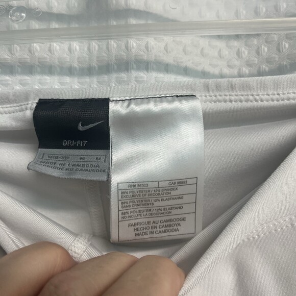 Nike Dri Fit Women’s White Skort Golf Tennis Pickleball Medium Comfort Classic - Picture 3 of 5